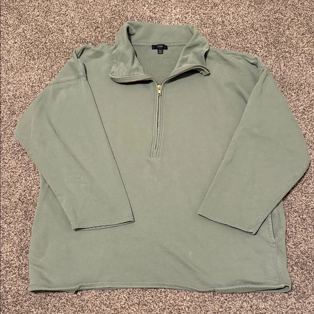 J. Crew Men's Sage Zip-Up Sweater, Size 2X